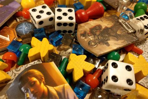 "Board game dice and pieces"|side